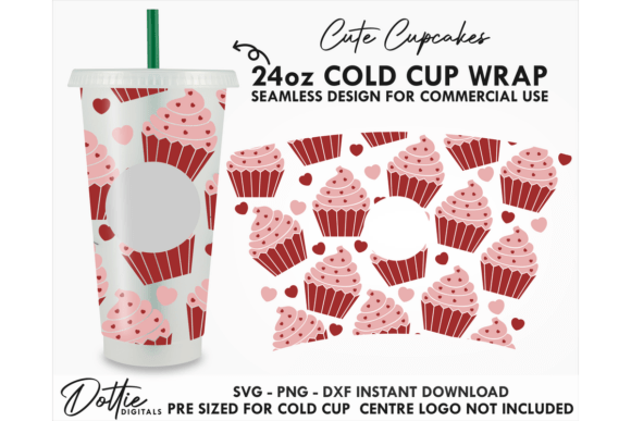 Cupcakes Cold Cup SVG 24oz – A Designer’s Review