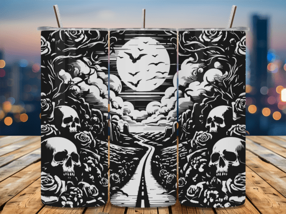 Dead Moon Rising: Skull Tumbler Wrap Graphics Review