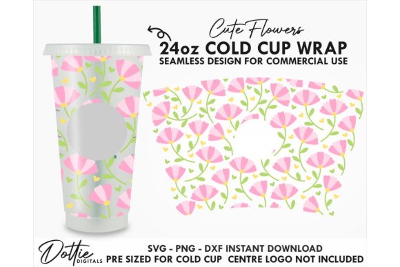 Flowers Cold Cup SVG 24oz Review