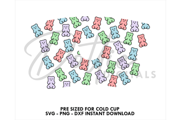 Gummy Bear Cold Cup SVG 24oz: Tumbler Wraps Graphics Review