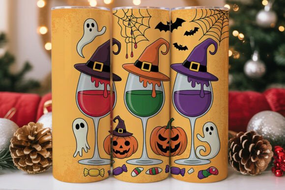 Halloween Wine Tumbler Wrap: A Designer's Take