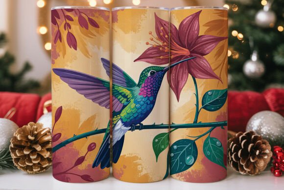 Hummingbird Floral Tumbler Wrap: Graphics & Tumbler Wraps Review