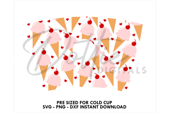 Ice Cream Cold Cup SVG 24oz Graphics & Tumbler Wraps Review