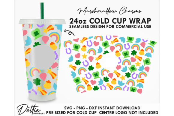 Irish St Patricks Cold Cup SVG 24oz: Graphics & Tumbler Wraps