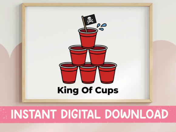 King of Cups Red Cup SVG – A Designer's Take