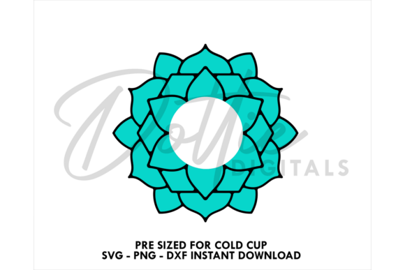 Mandala Cold Cup SVG 24oz Graphics for Tumbler Wraps